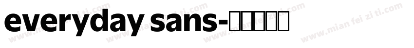 everyday sans字体转换